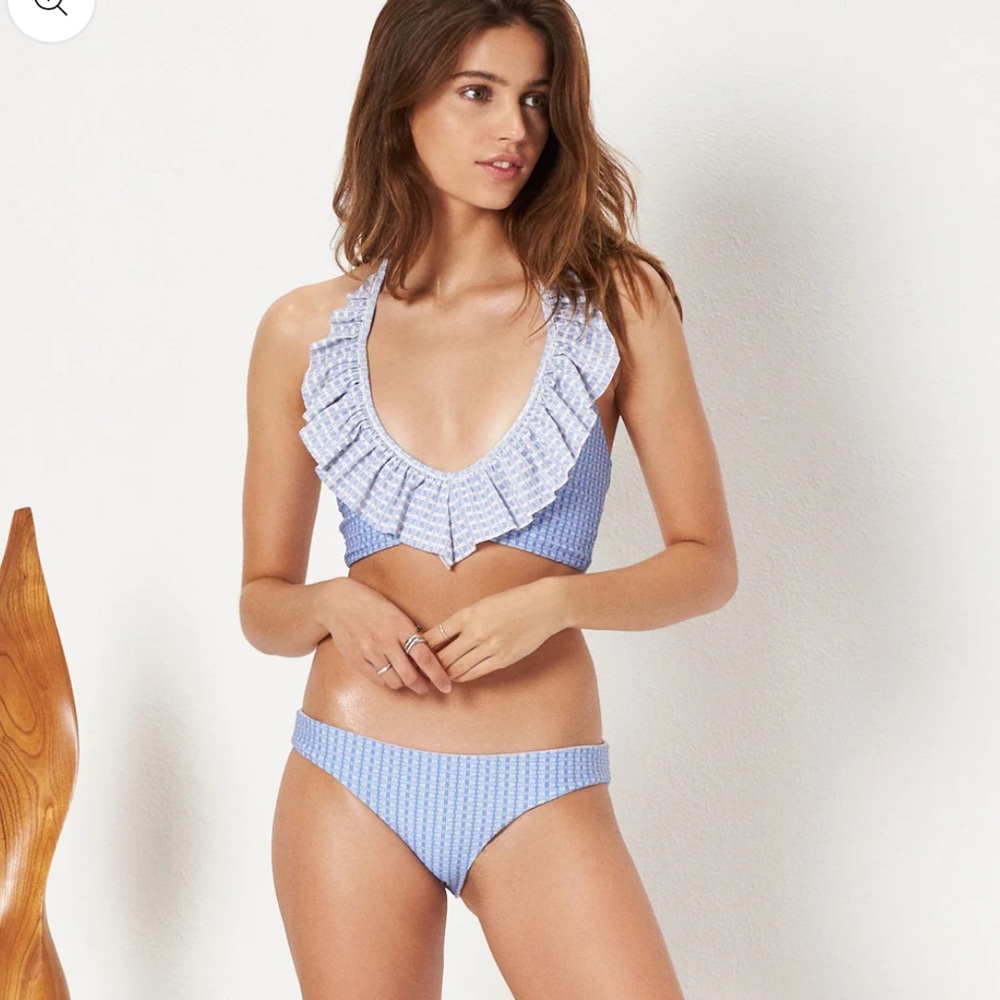 (NWT) TULAROSA Nico Bikini With Ruffle Top
